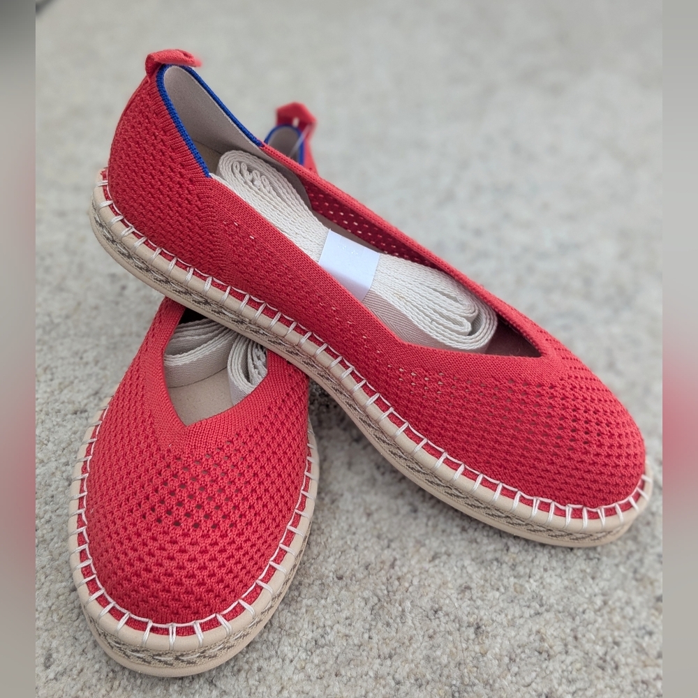 NWT Rothy's: The Espadrille Red Hot Size 8 - Picture 7 of 11